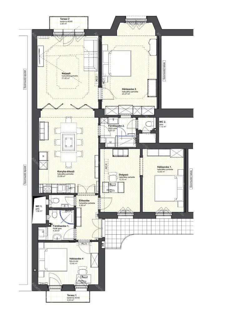 Kiadó albérlet 849000 Ft/hó áron: Budapest, I. kerület  Bem rakpart. Mérete: 125 nm, 4 szobás | Alberlet.hu - 6682299