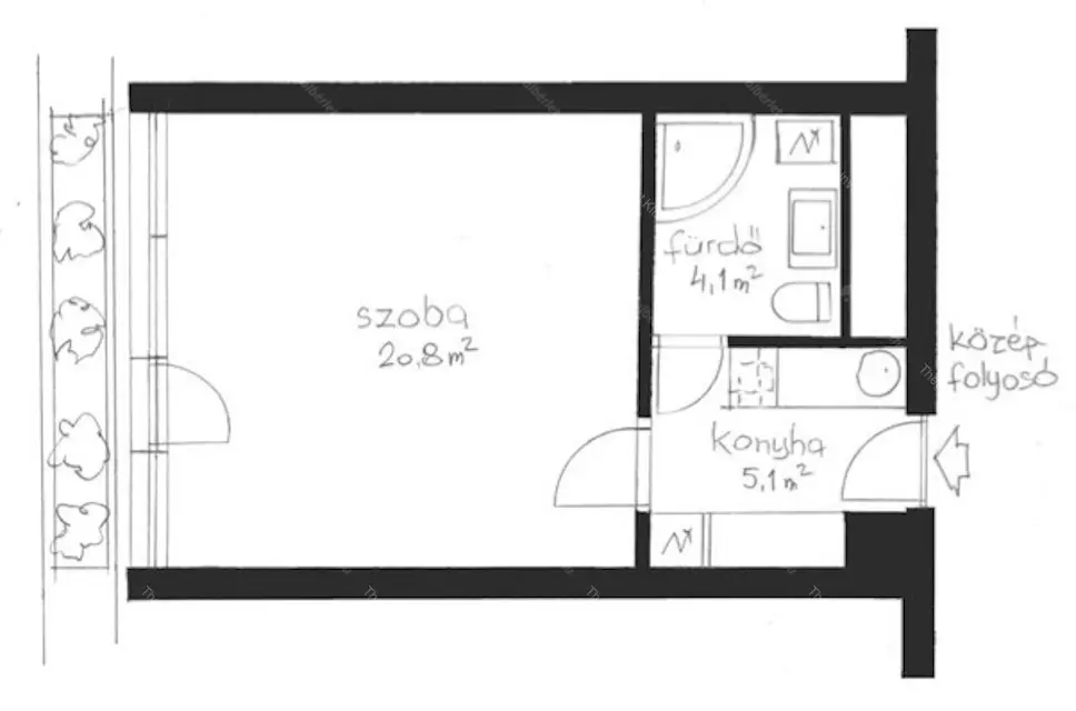 Kiadó albérlet 210000 Ft/hó áron: Budapest, I. kerület  Csalogány utca. Mérete: 30 nm, 1 szobás | Alberlet.hu - 6699730