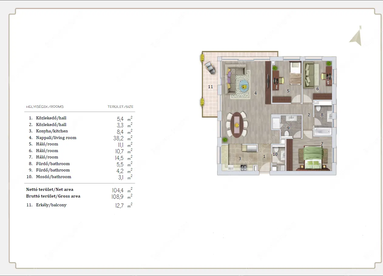 Kiadó albérlet 969000 Ft/hó áron: Budapest, II. kerület  Áfonya utca. Mérete: 110 nm, 4 szobás | Alberlet.hu - 4455251