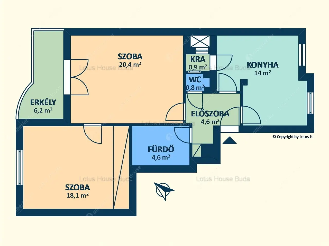 Kiadó albérlet 270000 Ft/hó áron: Budapest, II. kerület  Nagyajtai utca. Mérete: 63 nm, 2 szobás | Alberlet.hu - 6589055