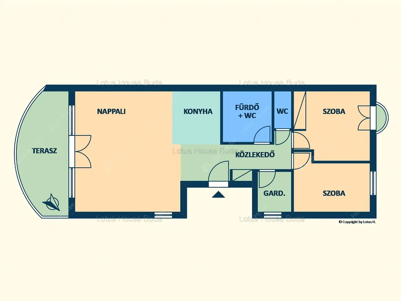 Kiadó albérlet 780000 Ft/hó áron: Budapest, II. kerület  Vihorlát utca. Mérete: 82 nm, 3 szobás | Alberlet.hu - 6274773