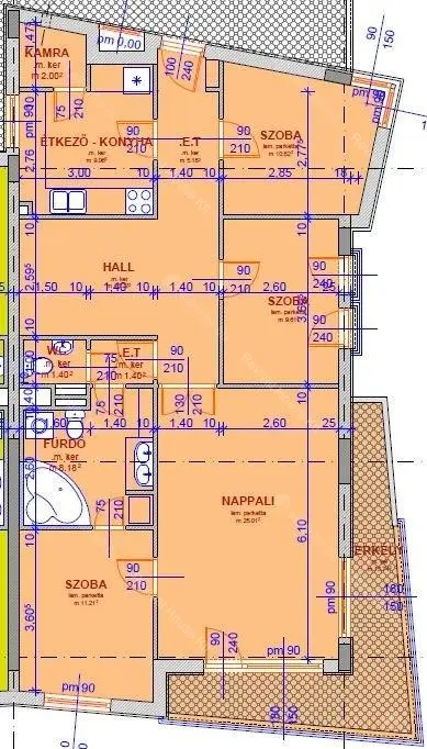 Kiadó albérlet 659000 Ft/hó áron: Budapest, III. kerület  Bécsi út. Mérete: 97 nm, 4 szobás | Alberlet.hu - 5193019