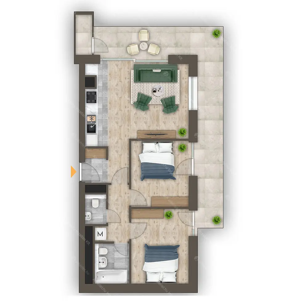 Kiadó albérlet 531000 Ft/hó áron: Budapest, III. kerület  Bogdáni út. Mérete: 60 nm, 2 szobás | Alberlet.hu - 6690125