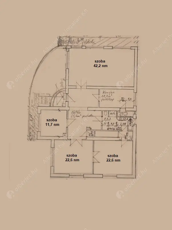 Kiadó albérlet 540000 Ft/hó áron: Budapest, III. kerület  Domoszló útja. Mérete: 147 nm, 4 szobás | Alberlet.hu - 6582402