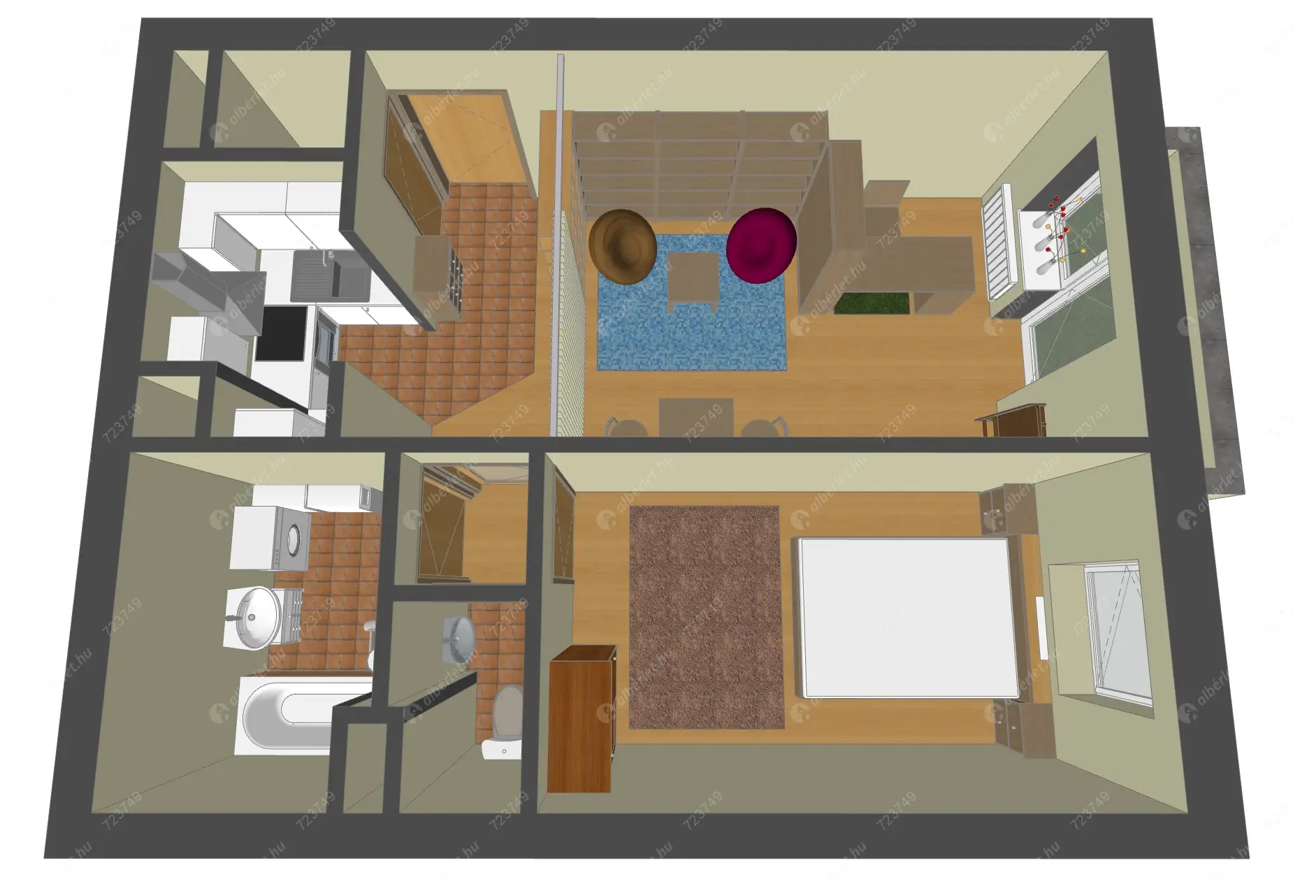 Kiadó albérlet 260000 Ft/hó áron: Budapest, III. kerület   Pacsirtamező u. . Mérete: 44 nm, 2 szobás | Alberlet.hu - 6638405