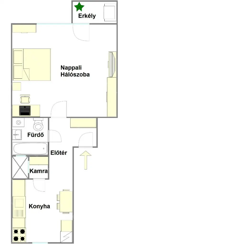 Kiadó albérlet 200000 Ft/hó áron: Budapest, IV. kerület  Árpád út. Mérete: 36 nm, 1 szobás | Alberlet.hu - 6666720