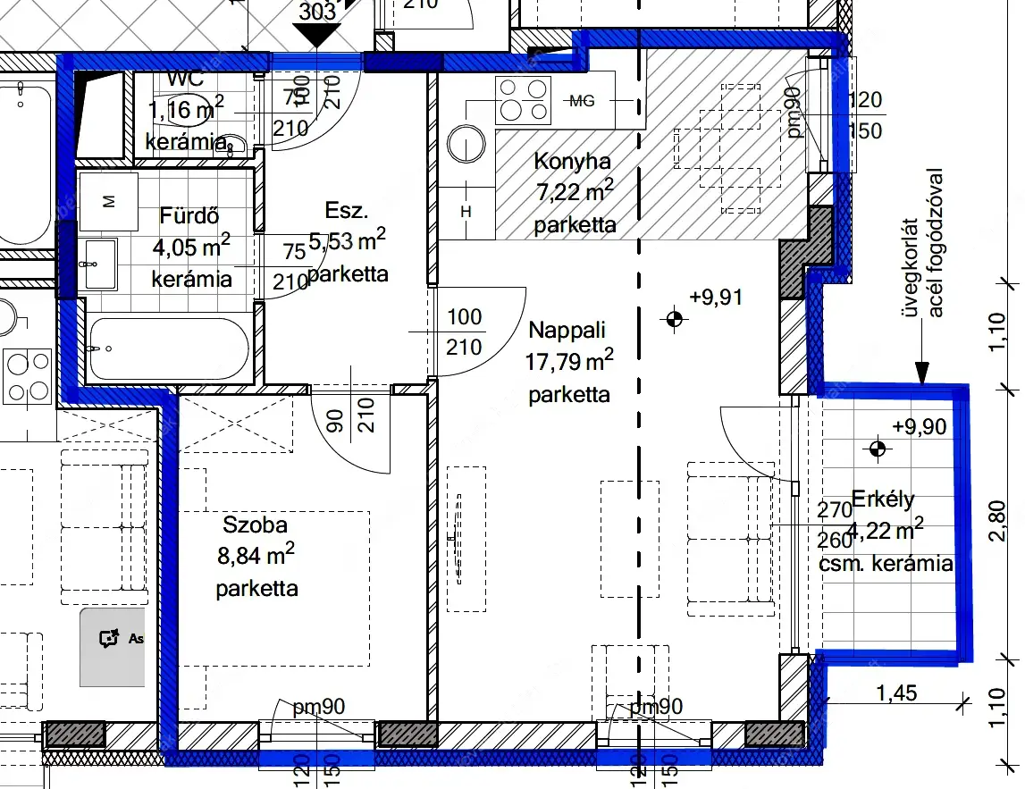 Kiadó albérlet 270000 Ft/hó áron: Budapest, IX. kerület  Bárd utca. Mérete: 46 nm, 1 szobás | Alberlet.hu - 6624476