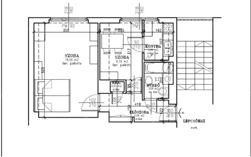 Kiadó albérlet 200000 Ft/hó áron: Budapest, IX. kerület  Ifjúmunkás utca. Mérete: 39 nm, 1 szobás | Alberlet.hu - 6665211