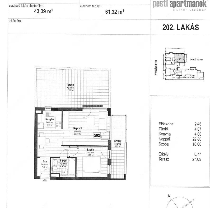 Kiadó albérlet 290000 Ft/hó áron: Budapest, IX. kerület  Likőr utca. Mérete: 44 nm, 1 szobás | Alberlet.hu - 6638638