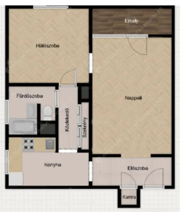 Kiadó albérlet 250000 Ft/hó áron: Budapest, IX. kerület  Óbester utca. Mérete: 53 nm, 2 szobás | Alberlet.hu - 6624102