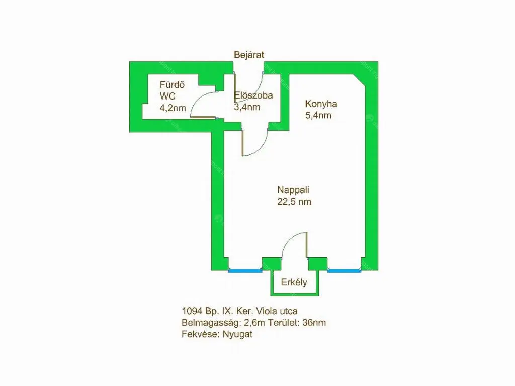 Kiadó albérlet 215000 Ft/hó áron: Budapest, IX. kerület  Viola utca. Mérete: 36 nm, 1 szobás | Alberlet.hu - 6680799