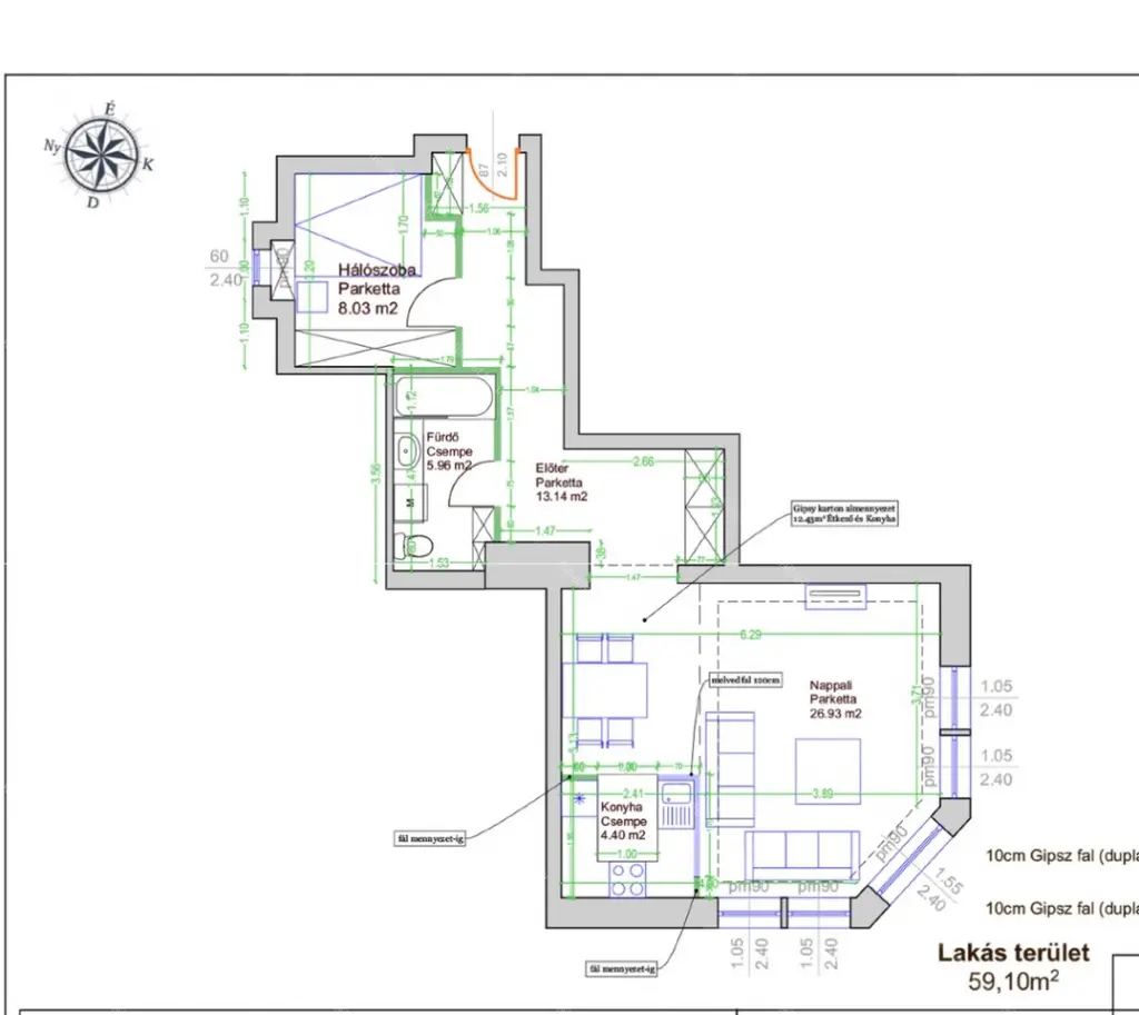 Kiadó albérlet 390000 Ft/hó áron: Budapest, V. kerület  Falk Miksa utca. Mérete: 59 nm, 2 szobás | Alberlet.hu - 6670888
