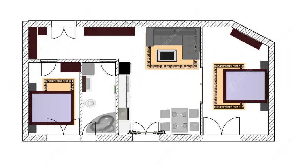 Kiadó albérlet 490000 Ft/hó áron: Budapest, V. kerület  Ferenciek tere. Mérete: 62 nm, 3 szobás | Alberlet.hu - 6625486