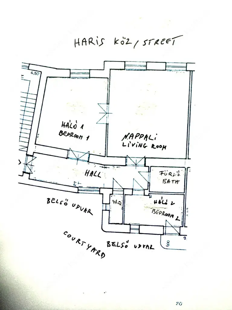 Kiadó albérlet 571000 Ft/hó áron: Budapest, V. kerület  Haris köz. Mérete: 100 nm, 3 szobás | Alberlet.hu - 6541164