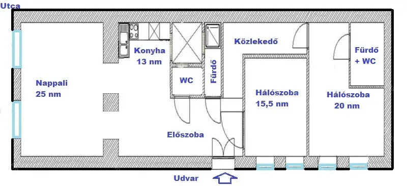 Kiadó albérlet 455000 Ft/hó áron: Budapest, V. kerület  Kálmán Imre utca. Mérete: 91 nm, 3 szobás | Alberlet.hu - 6705909