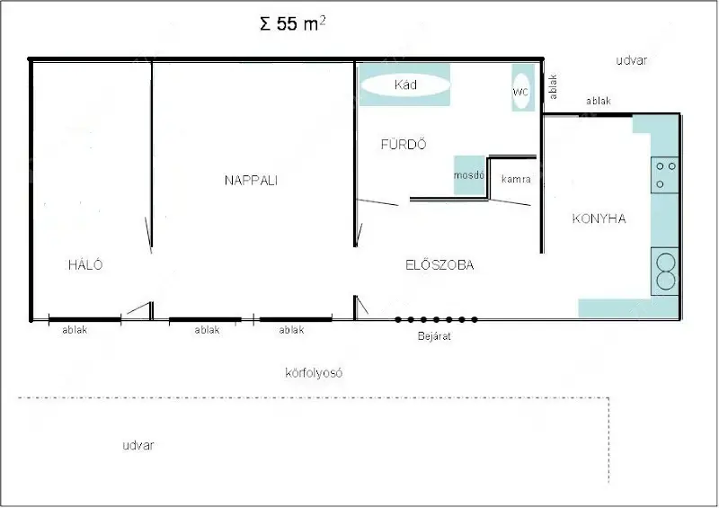 Kiadó albérlet 250000 Ft/hó áron: Budapest, V. kerület  Károly körút. Mérete: 55 nm, 2 szobás | Alberlet.hu - 6602227