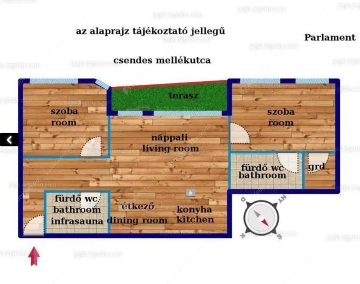 Kiadó albérlet 765000 Ft/hó áron: Budapest, V. kerület  Szalay utca. Mérete: 92 nm, 3 szobás | Alberlet.hu - 5998683