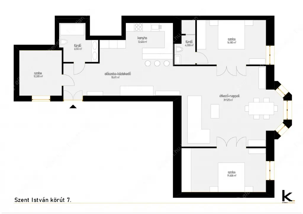 Kiadó albérlet 1098000 Ft/hó áron: Budapest, V. kerület  Szent István körút. Mérete: 120 nm, 3 szobás | Alberlet.hu - 6637491
