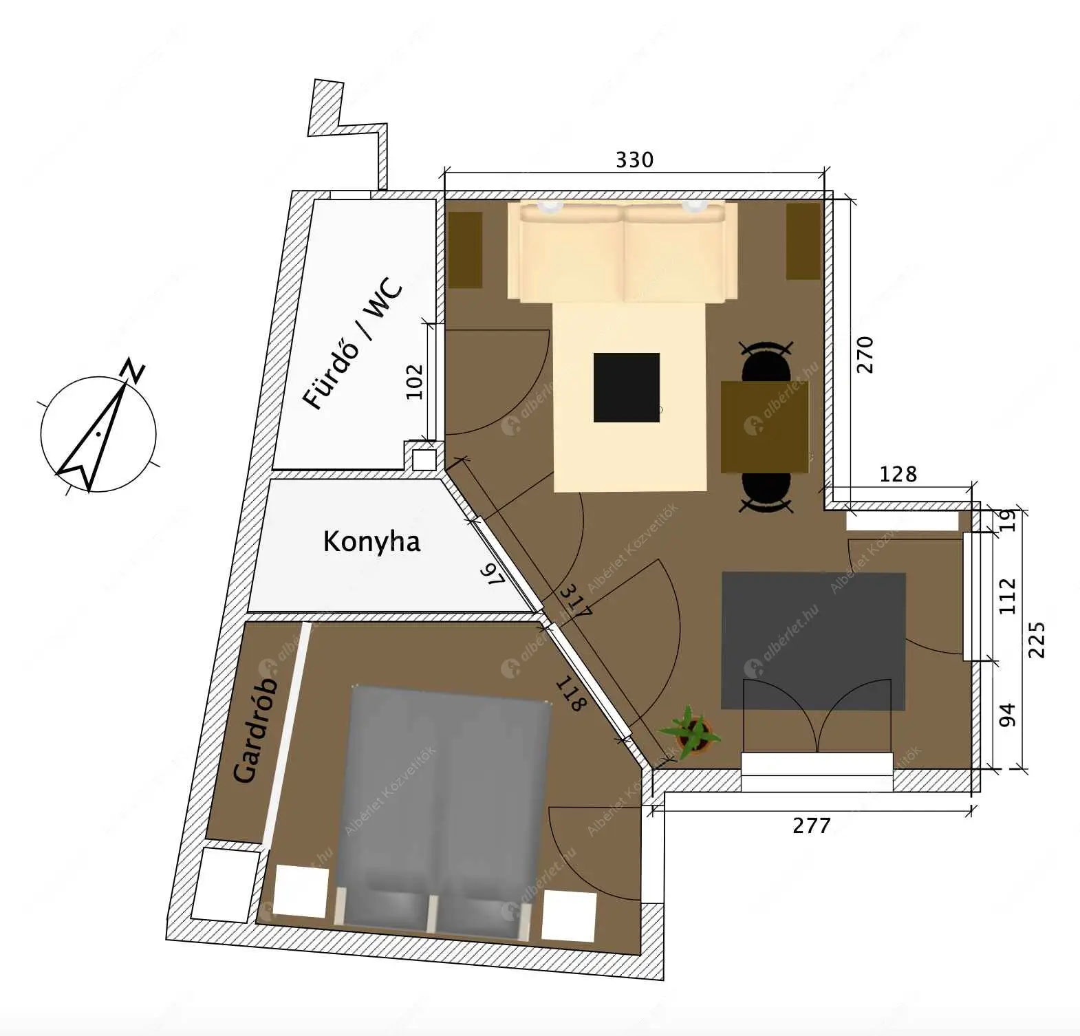 Kiadó albérlet 250000 Ft/hó áron: Budapest, V. kerület  Szervita tér. Mérete: 32 nm, 1 szobás | Alberlet.hu - 6601444