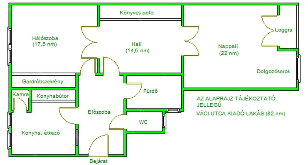 Kiadó albérlet 510000 Ft/hó áron: Budapest, V. kerület  Váci utca. Mérete: 82 nm, 2 szobás | Alberlet.hu - 6680733