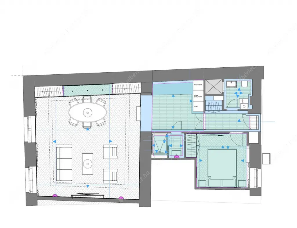 Kiadó albérlet 800000 Ft/hó áron: Budapest, V. kerület  Vörösmarty tér. Mérete: 69 nm, 2 szobás | Alberlet.hu - 6573601