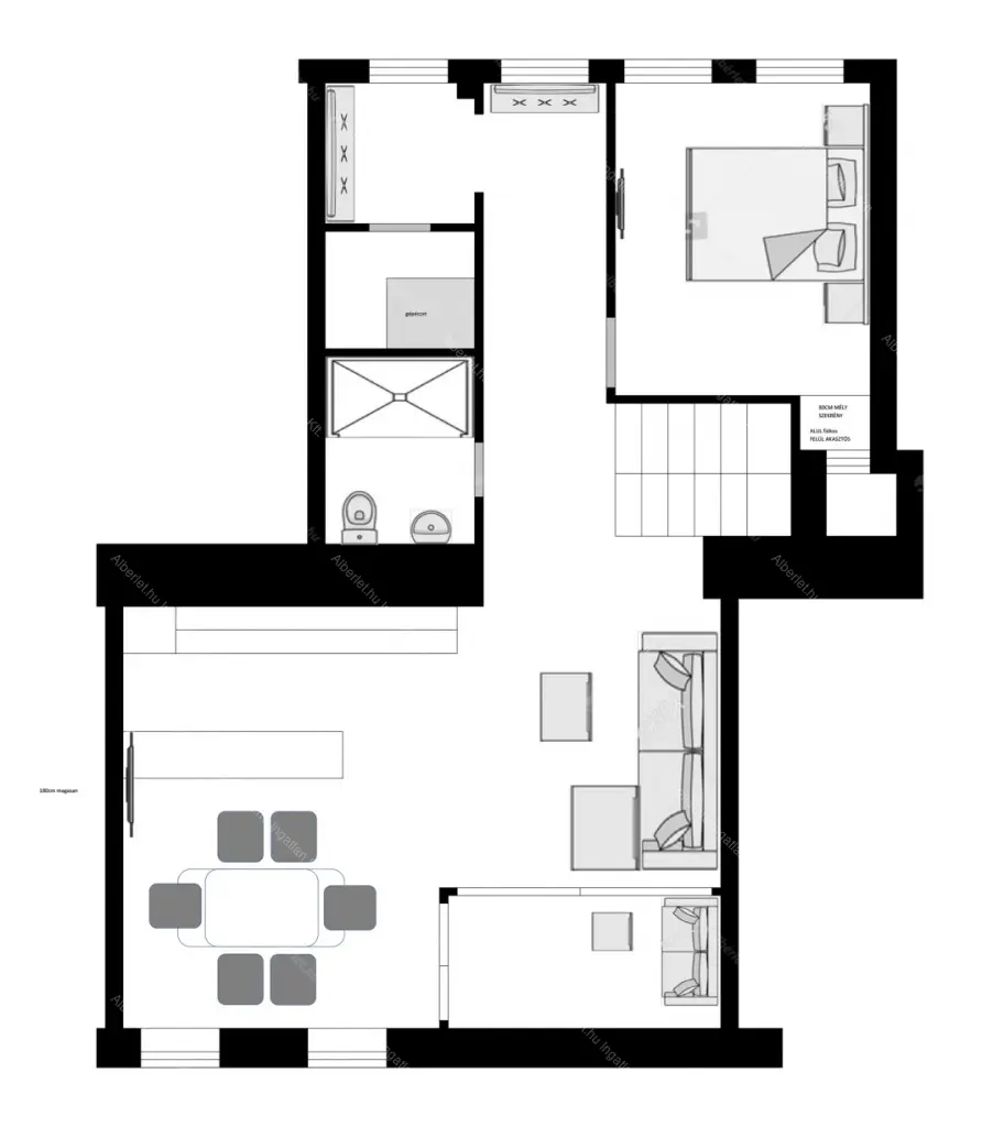 Kiadó albérlet 1516000 Ft/hó áron: Budapest, VI. kerület  Jókai utca. Mérete: 136 nm, 4 szobás | Alberlet.hu - 6660424