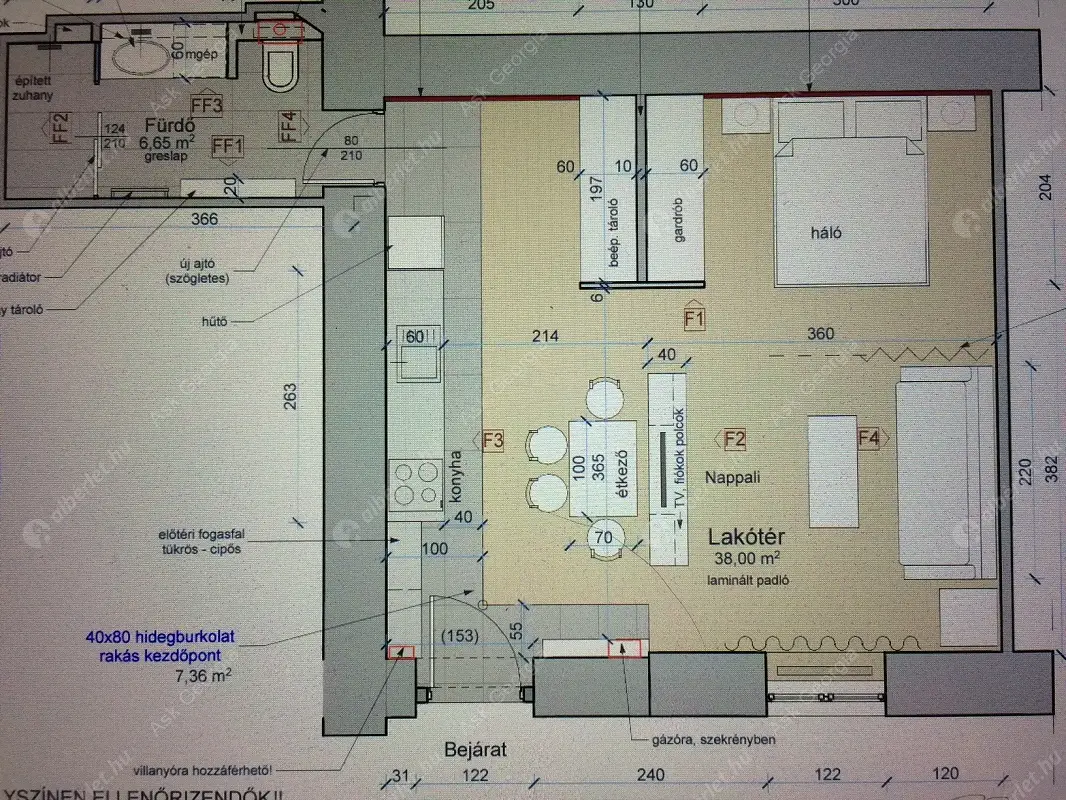 Kiadó albérlet 250000 Ft/hó áron: Budapest, VI. kerület  Király utca. Mérete: 45 nm, 1 szobás | Alberlet.hu - 6631938