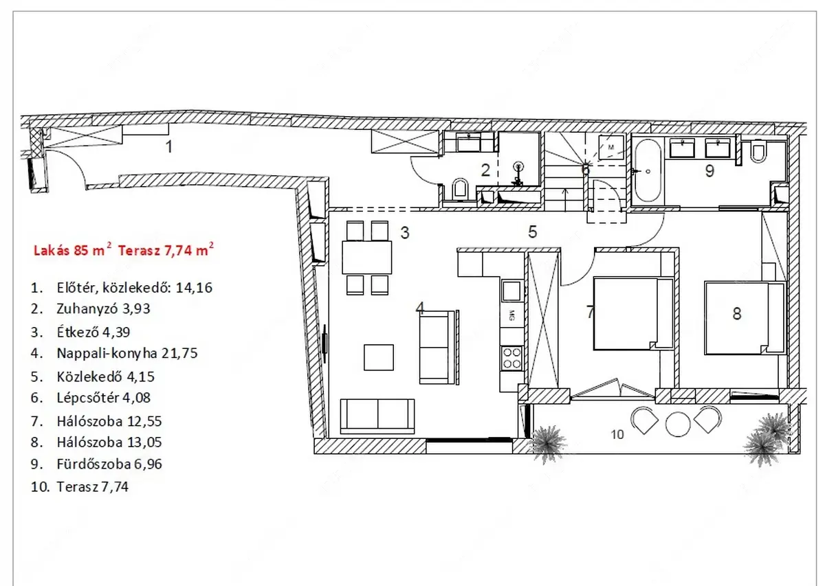 Kiadó albérlet 1010000 Ft/hó áron: Budapest, VI. kerület  Király utca. Mérete: 85 nm, 3 szobás | Alberlet.hu - 6570796