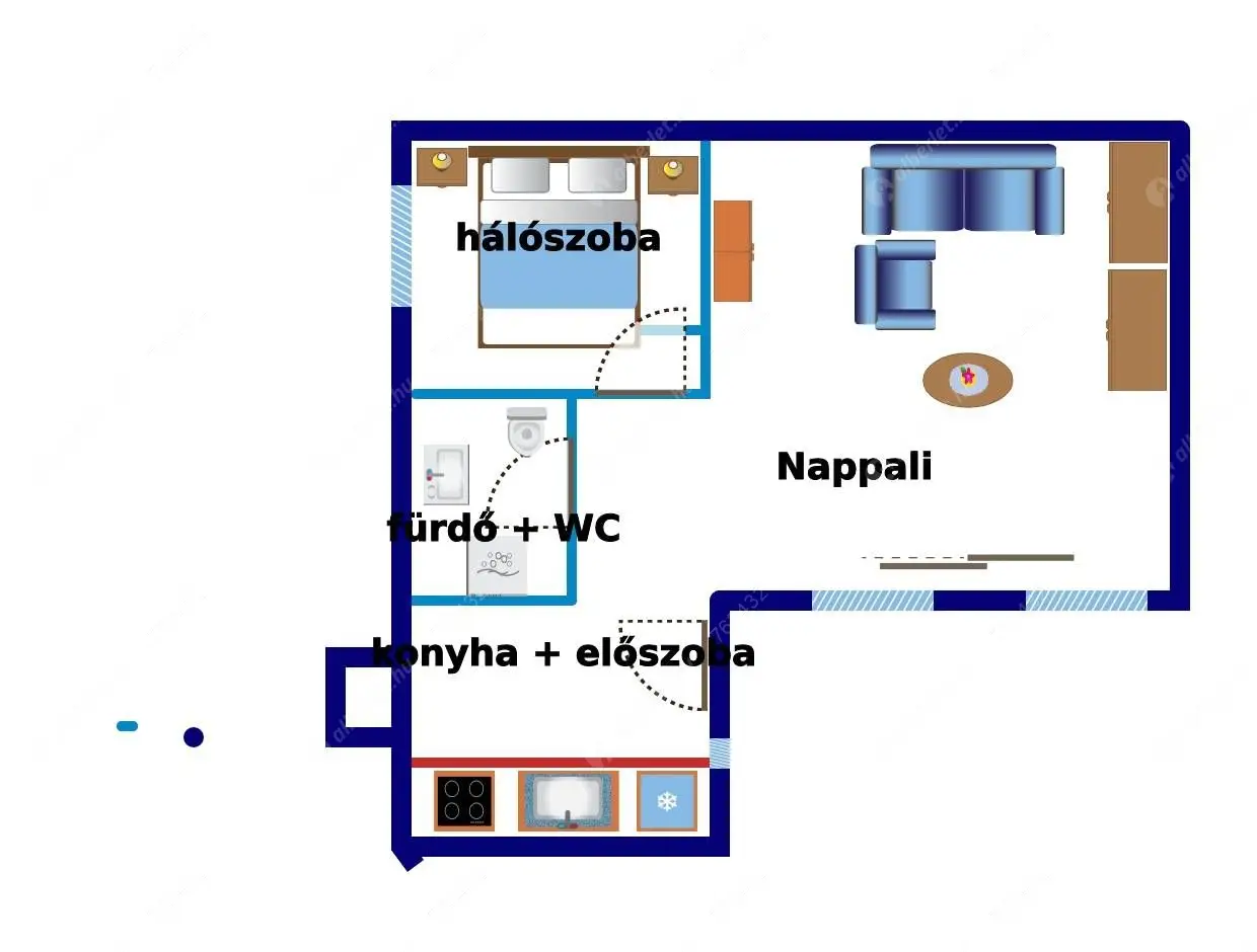 Kiadó albérlet 350000 Ft/hó áron: Budapest, VI. kerület  Paulay Ede utca. Mérete: 38 nm, 1 szobás | Alberlet.hu - 6482097