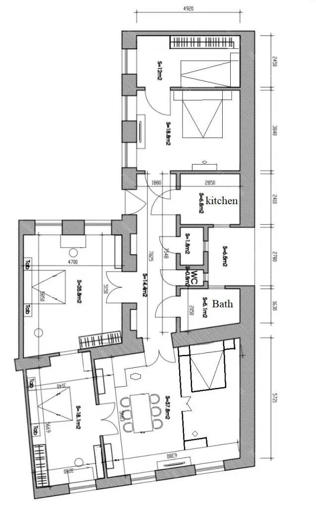 Kiadó albérlet 900000 Ft/hó áron: Budapest, VI. kerület  Teréz körút. Mérete: 142 nm, 6 szobás | Alberlet.hu - 6676008