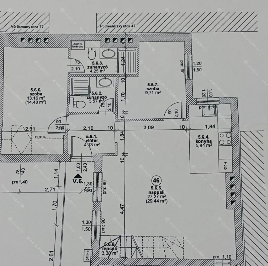 Kiadó albérlet 599000 Ft/hó áron: Budapest, VI. kerület  Vörösmarty utca. Mérete: 73 nm, 3 szobás | Alberlet.hu - 6677714