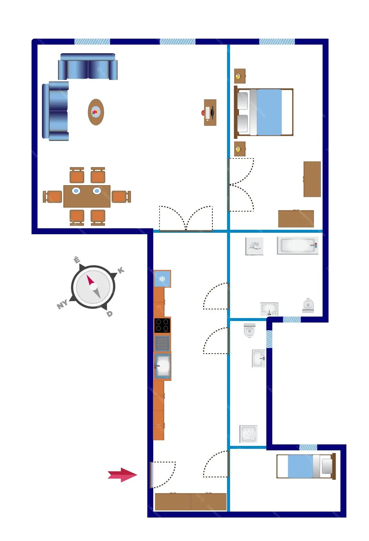 Kiadó albérlet 360000 Ft/hó áron: Budapest, VII. kerület  Alsó erdősor. Mérete: 68 nm, 3 szobás | Alberlet.hu - 6694294