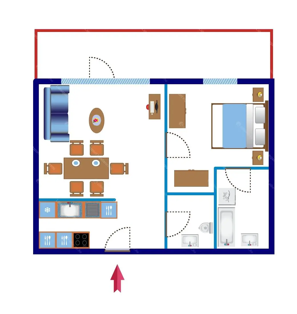 Kiadó albérlet 280000 Ft/hó áron: Budapest, VII. kerület  Holló utca. Mérete: 50 nm, 2 szobás | Alberlet.hu - 6694356