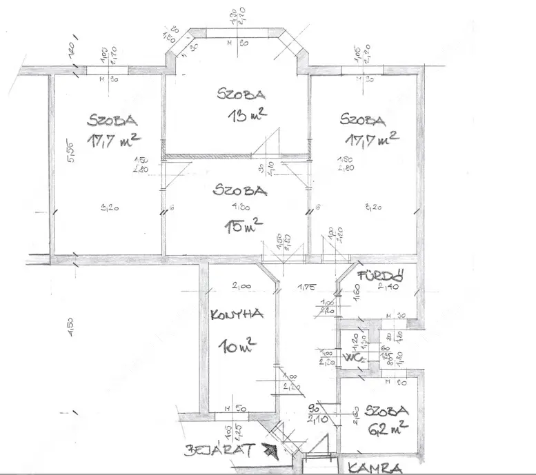Kiadó albérlet 410000 Ft/hó áron: Budapest, VII. kerület  István utca. Mérete: 94 nm, 4 szobás | Alberlet.hu - 6597521