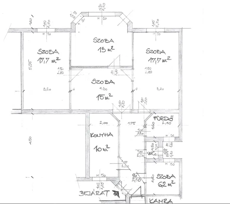 Kiadó albérlet 390000 Ft/hó áron: Budapest, VII. kerület  István utca. Mérete: 94 nm, 4 szobás | Alberlet.hu - 6646587