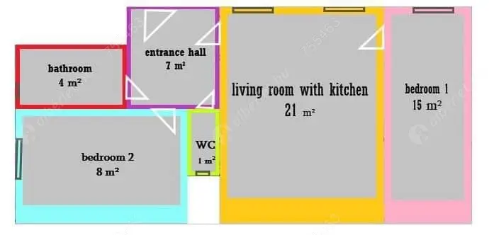 Kiadó albérlet 290000 Ft/hó áron: Budapest, VII. kerület  Klauzál tér. Mérete: 55 nm, 3 szobás | Alberlet.hu - 6371776