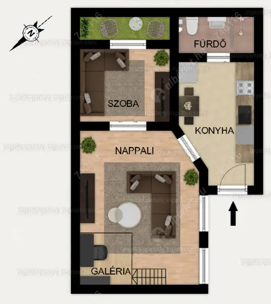 Kiadó albérlet 190000 Ft/hó áron: Budapest, VII. kerület  Marek József utca. Mérete: 41 nm, 1 szobás | Alberlet.hu - 6595137