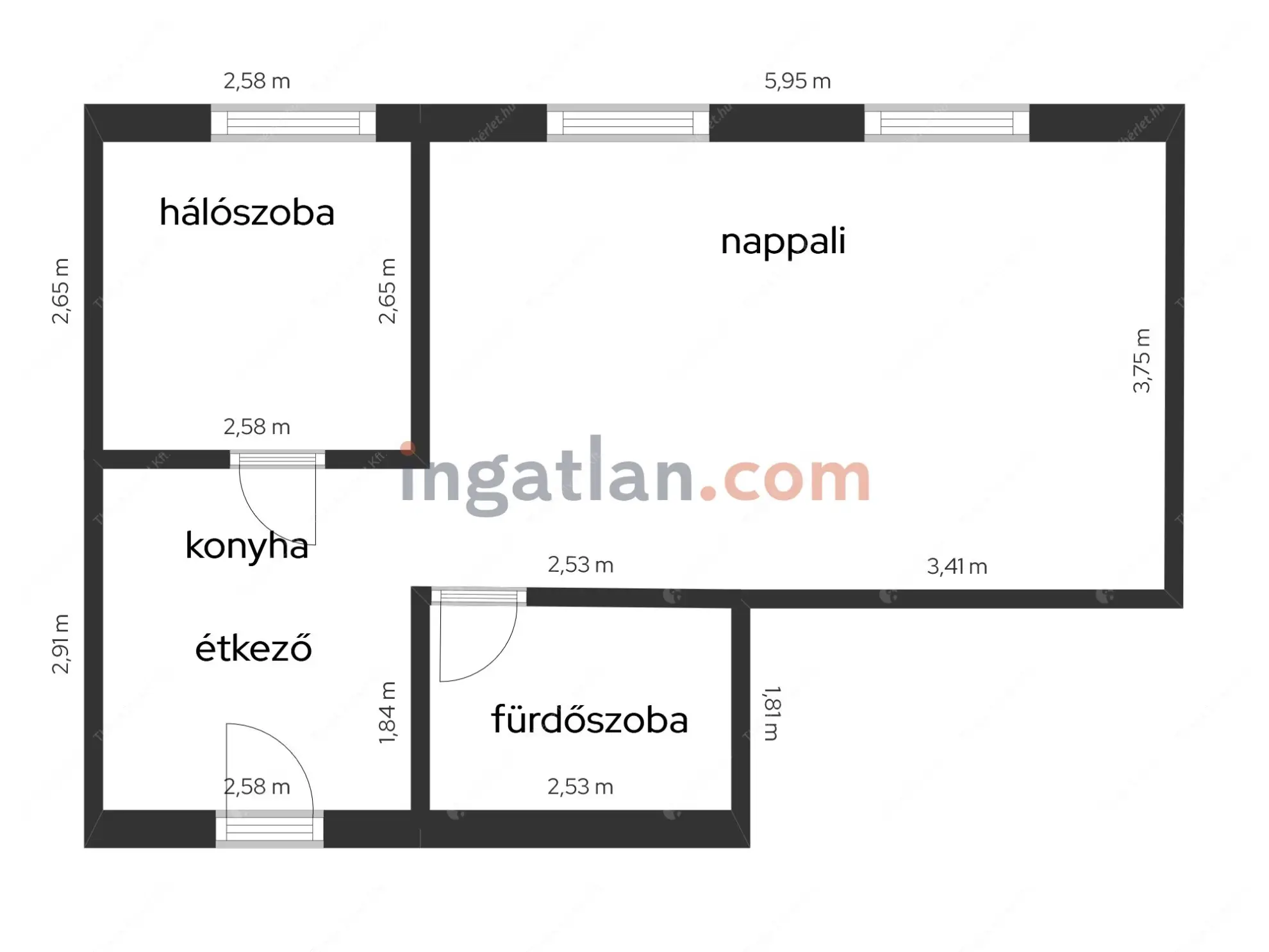 Kiadó albérlet 250000 Ft/hó áron: Budapest, VII. kerület  Murányi utca. Mérete: 41 nm, 2 szobás | Alberlet.hu - 6563951