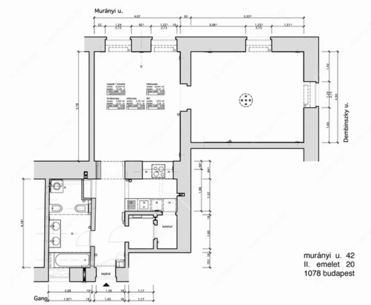 Kiadó albérlet 300000 Ft/hó áron: Budapest, VII. kerület  Murányi utca. Mérete: 68 nm, 2 szobás | Alberlet.hu - 6633468