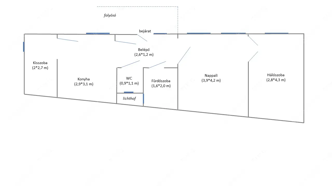 Kiadó albérlet 260000 Ft/hó áron: Budapest, VII. kerület  Rózsa utca. Mérete: 50 nm, 2 szobás | Alberlet.hu - 5696559