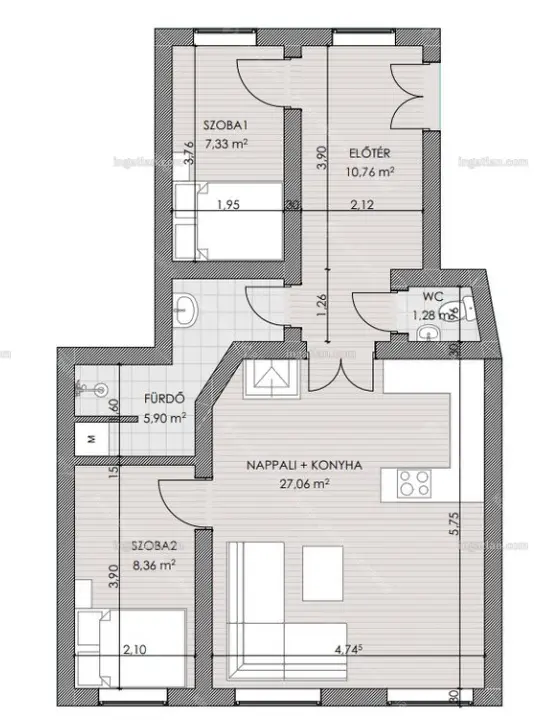 Kiadó albérlet 270000 Ft/hó áron: Budapest, VII. kerület  Thököly út. Mérete: 60 nm, 3 szobás | Alberlet.hu - 6648377