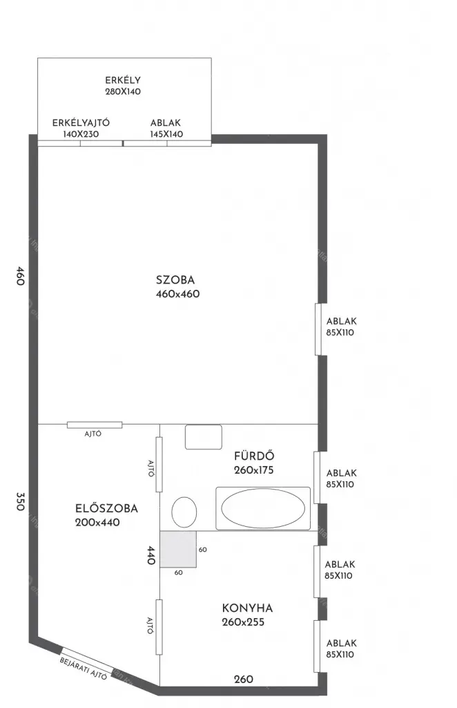 Kiadó albérlet 230000 Ft/hó áron: Budapest, VIII. kerület  Baross  utca . Mérete: 41 nm, 1 szobás | Alberlet.hu - 6642702