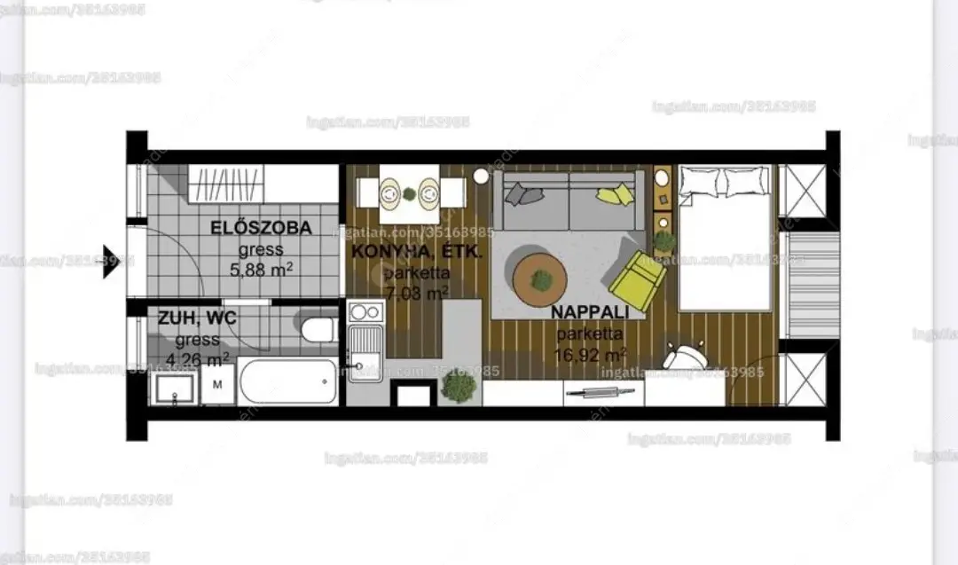 Kiadó albérlet 220000 Ft/hó áron: Budapest, VIII. kerület  Baross utca. Mérete: 34 nm, 1 szobás | Alberlet.hu - 6618276