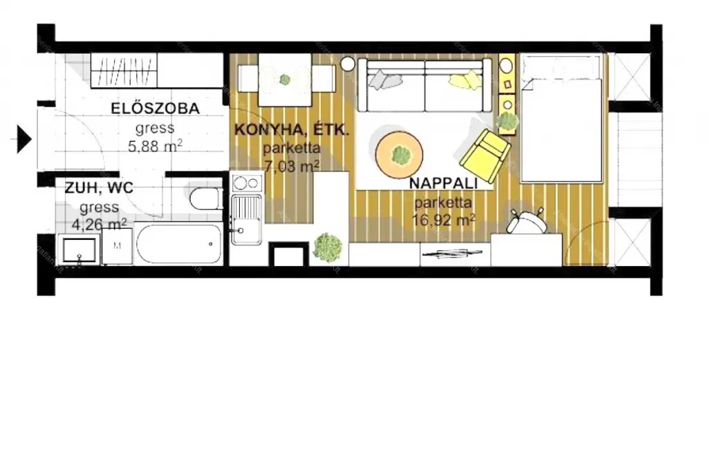 Kiadó albérlet 220000 Ft/hó áron: Budapest, VIII. kerület  Baross utca. Mérete: 34 nm, 1 szobás | Alberlet.hu - 6661954