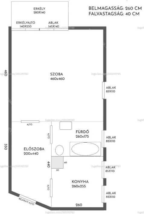 Kiadó albérlet 230000 Ft/hó áron: Budapest, VIII. kerület  Baross utca. Mérete: 41 nm, 1 szobás | Alberlet.hu - 6644181