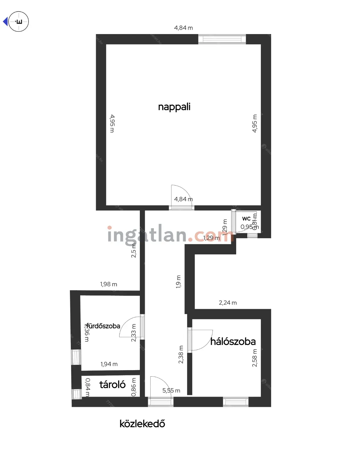 Kiadó albérlet 270000 Ft/hó áron: Budapest, VIII. kerület  Bauer Sándor utca. Mérete: 46 nm, 1 szobás | Alberlet.hu - 6700035