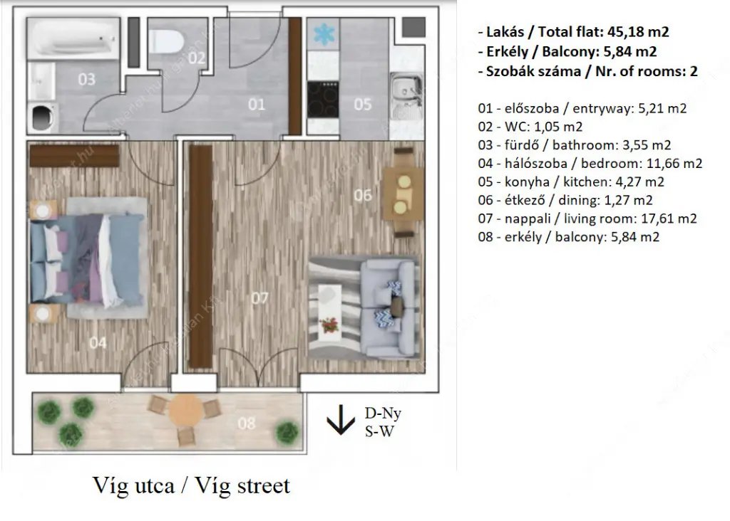 Kiadó albérlet 310000 Ft/hó áron: Budapest, VIII. kerület  Bérkocsis utca. Mérete: 45 nm, 2 szobás | Alberlet.hu - 6632244