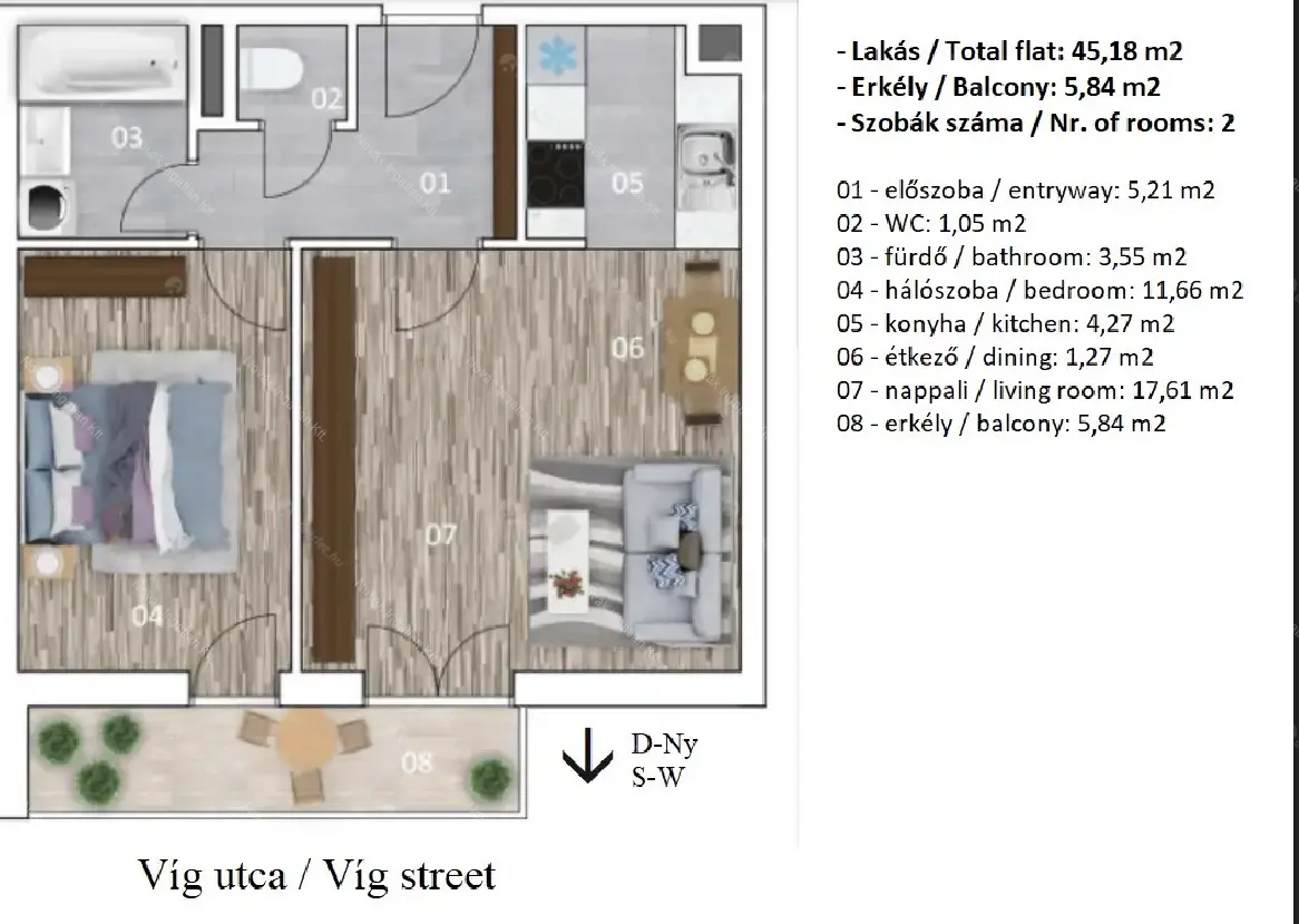 Kiadó albérlet 310000 Ft/hó áron: Budapest, VIII. kerület  Bérkocsis utca. Mérete: 45 nm, 2 szobás | Alberlet.hu - 6644485