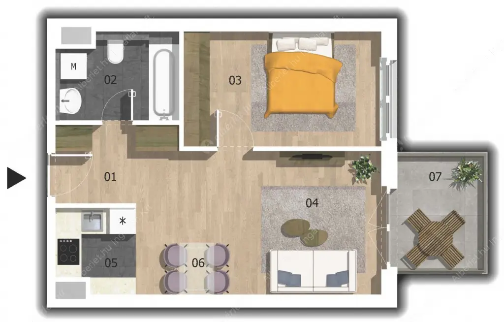 Kiadó albérlet 345000 Ft/hó áron: Budapest, VIII. kerület  Corvin sétány. Mérete: 44 nm, 2 szobás | Alberlet.hu - 6628818