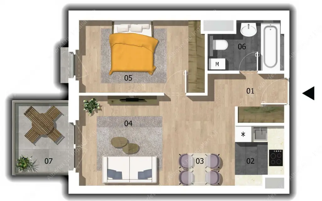 Kiadó albérlet 345000 Ft/hó áron: Budapest, VIII. kerület  Corvin sétány. Mérete: 44 nm, 2 szobás | Alberlet.hu - 6628820